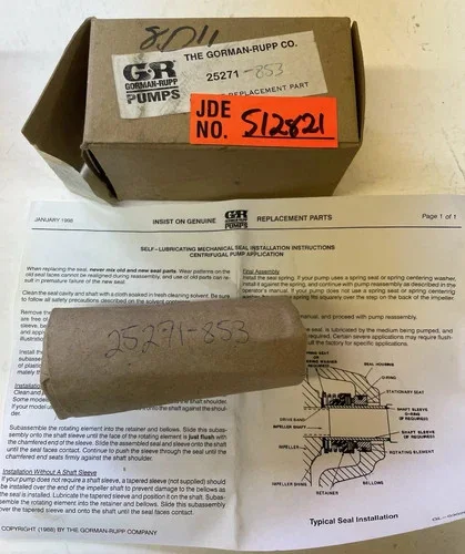 Gorman-Rupp 25271-853 Mechanical Seal 7/8 Inch — primary product image