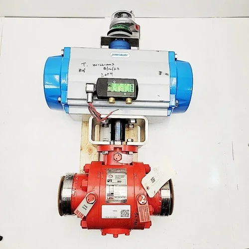 Tiger Valve Company 46FP-11F113 Ball Valve 4x4 CL-600 with Jamesbury VPVL650SR4/5BD Pneumatic Actuator — product image 22 of 23