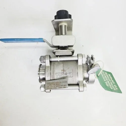 PBM 2" Series 2 Three-Way Manual Ball Valve DIHLH9X-G10-04-N325 316L with Turck Limit Switch — product image 4 of 5