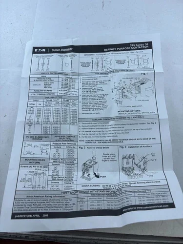 Eaton Cutler-Hammer Definite Purpose Contactor C25DND225C — product image 7 of 7