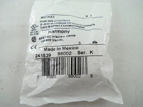 Schneider Electric Harmony 9001KA3 Finger Safe Contact Block (Lot of 2) — product image 2 of 5