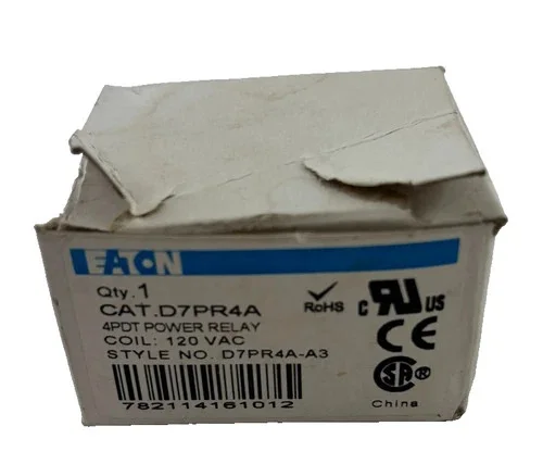 Eaton D7PR4A 4PDT Power Relay, 120 VAC Coil — product image 3 of 6