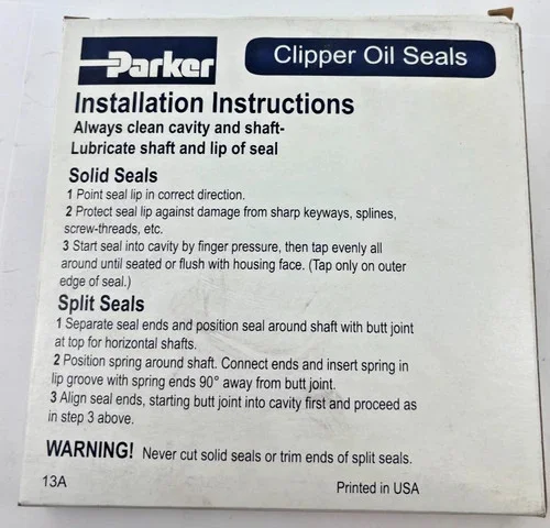 Parker Clipper 9629-LUP-3 Oil Seal — product image 2 of 4
