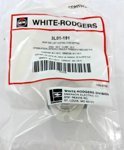 White-Rodgers Snap Disc Limit Control 3L01-191 — primary product image