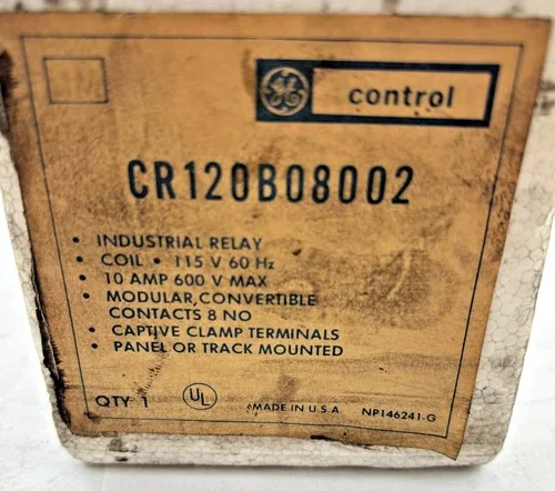 General Electric CR120B08002 Industrial Relay — product image 2 of 7