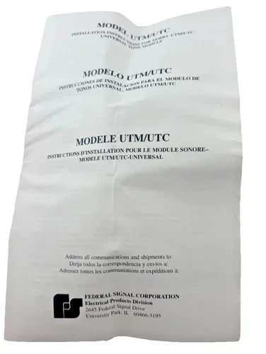 Federal Signal UTM Universal Tone Module Series C — product image 4 of 4