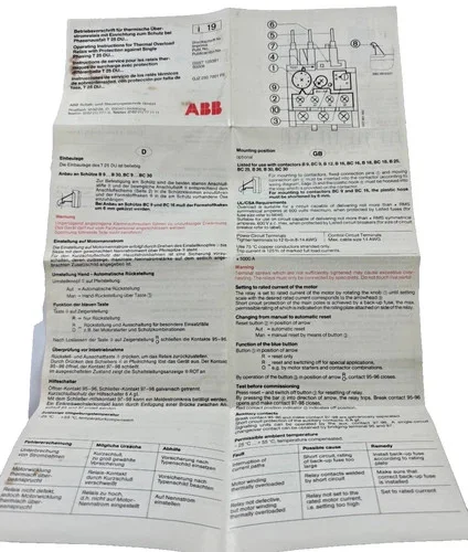 ABB T25 DU 8.5 Thermal Overload Relay — product image 7 of 7