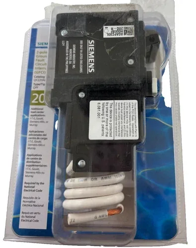 Siemens QF220AP 2-Pole 20A GFCI Circuit Breaker — primary product image