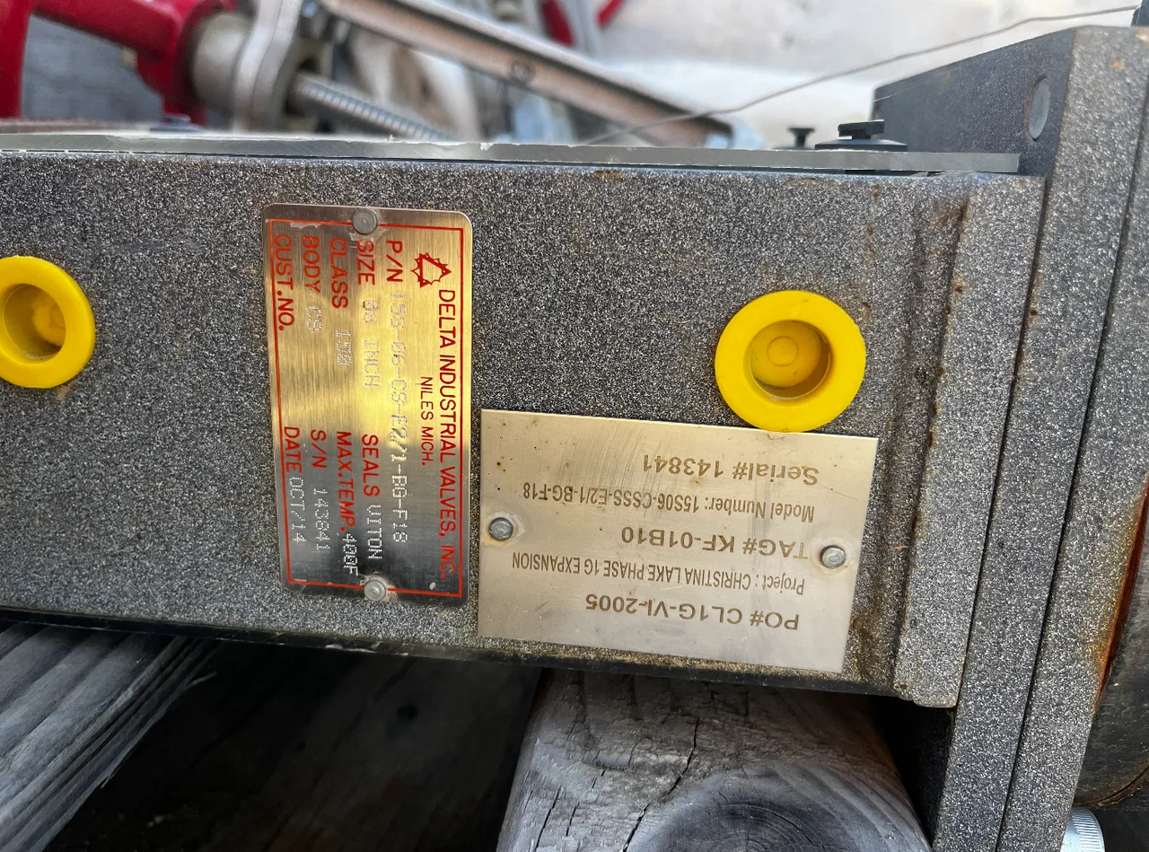 Delta Industrial Valves Knife Gate Valve KG-0-1810-BF-1 6 Inch Class 150 — product image 3 of 4