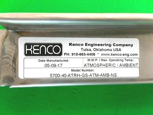 Kenco 5700-40-ATRHH-GS-ATM-AMB-NS Stainless Steel Armored Liquid Level Gauge — product image 2 of 4