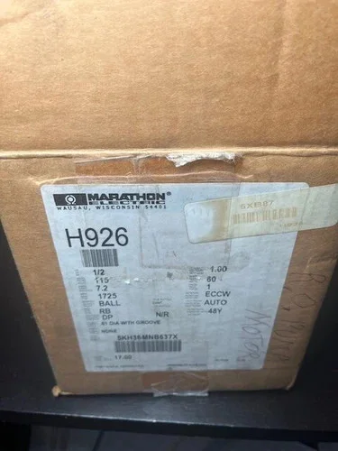 Marathon Electric AC Motor 5KH36MNB637X 1/2 HP 1725 RPM — primary product image