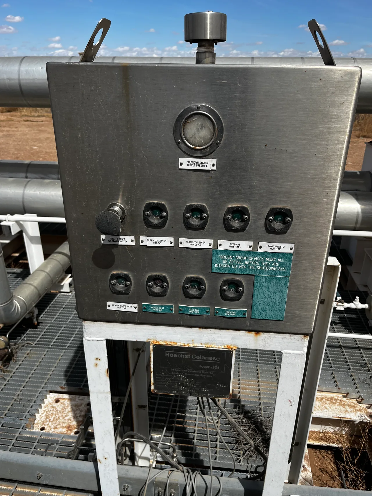 Hoechst Celanese Separex Membrane Gas Separation System — product image 6 of 9