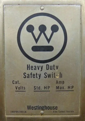 Westinghouse WHF-322 Heavy Duty Safety Switch 60A 3P Fusible 240V NEMA 12 Stainless Steel — product image 2 of 10