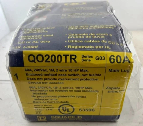 Square D QO200TR Enclosed Molded Case Switch — product image 2 of 6