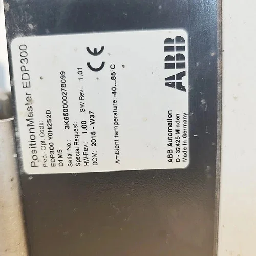 DeZURIK 1.5" V-Port Ball Valve 9656310R001 with ABB PositionMaster EDP300 Pneumatic Actuator — product image 4 of 7