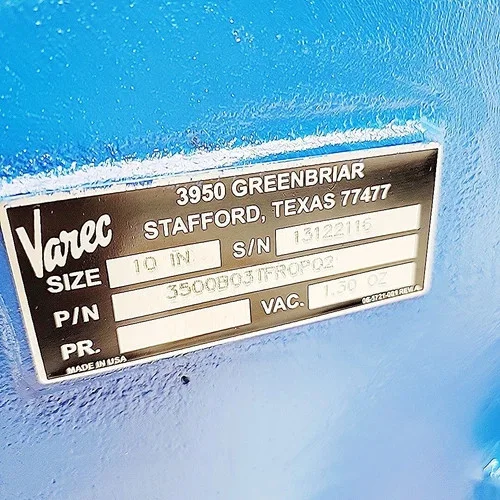 Varec 3500B03TFR0P02 Vacuum Relief Valve 10 Inch — product image 6 of 8