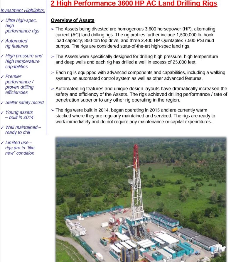 3600 HP AC Land Drilling Rig — product image 2 of 2