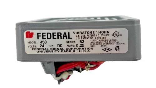Federal Signal Vibratone Horn 450-024-31 — product image 3 of 6