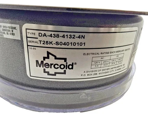 Mercoid DA-438-4132-4N Temperature Control Switch 50-150°F — product image 3 of 8
