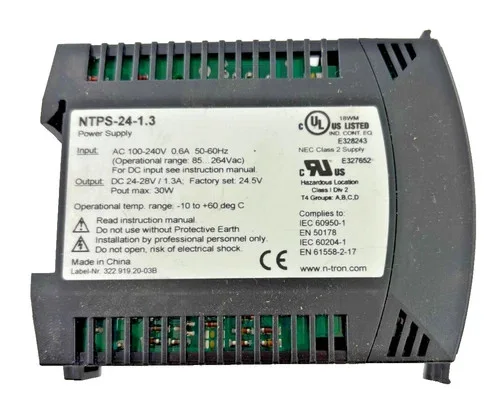 N-TRON Industrial Power Supply NTPS-24-1.3 — product image 2 of 5