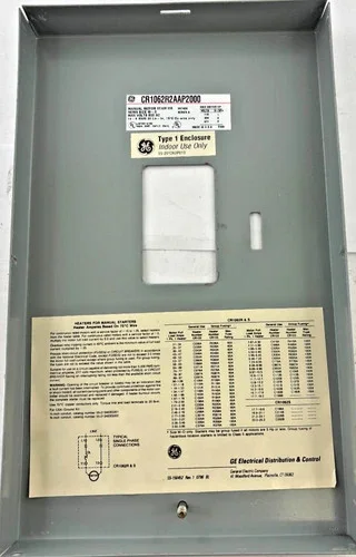 GE CR1062R2AAP2000 Manual Motor Starter Type 1 Enclosure — product image 2 of 4