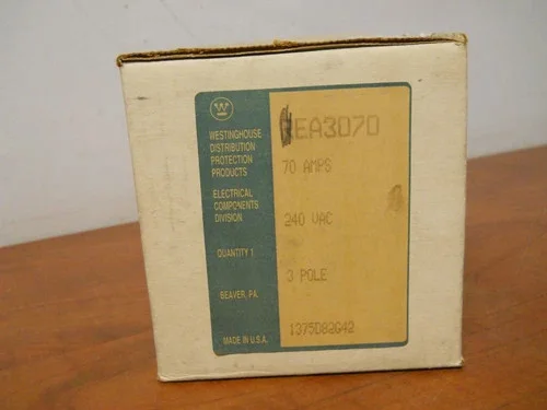 Westinghouse EA3070 70A 240V 3-Pole Molded Case Circuit Breaker — product image 7 of 10