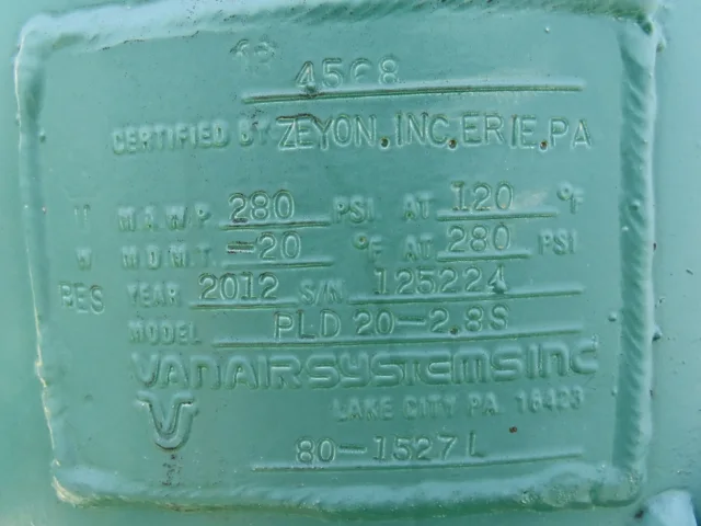 Van Air Systems PLD20-2.8S Pipeline Deliquescent Dryer — product image 5 of 10