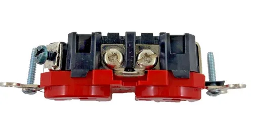 Leviton 8300-R 20A 125V Red Hospital Grade Duplex Receptacle — product image 4 of 6