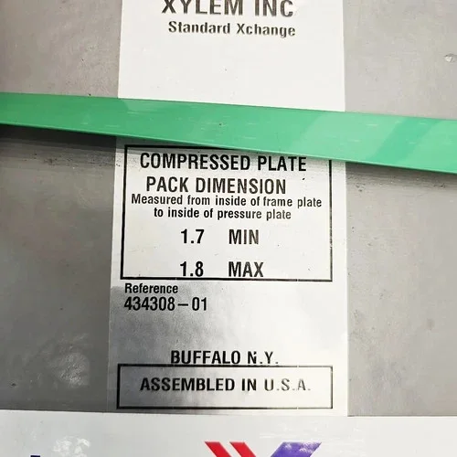 Xylem Standard Xchange P14-15-TM Gasketed Plate Heat Exchanger — product image 5 of 7
