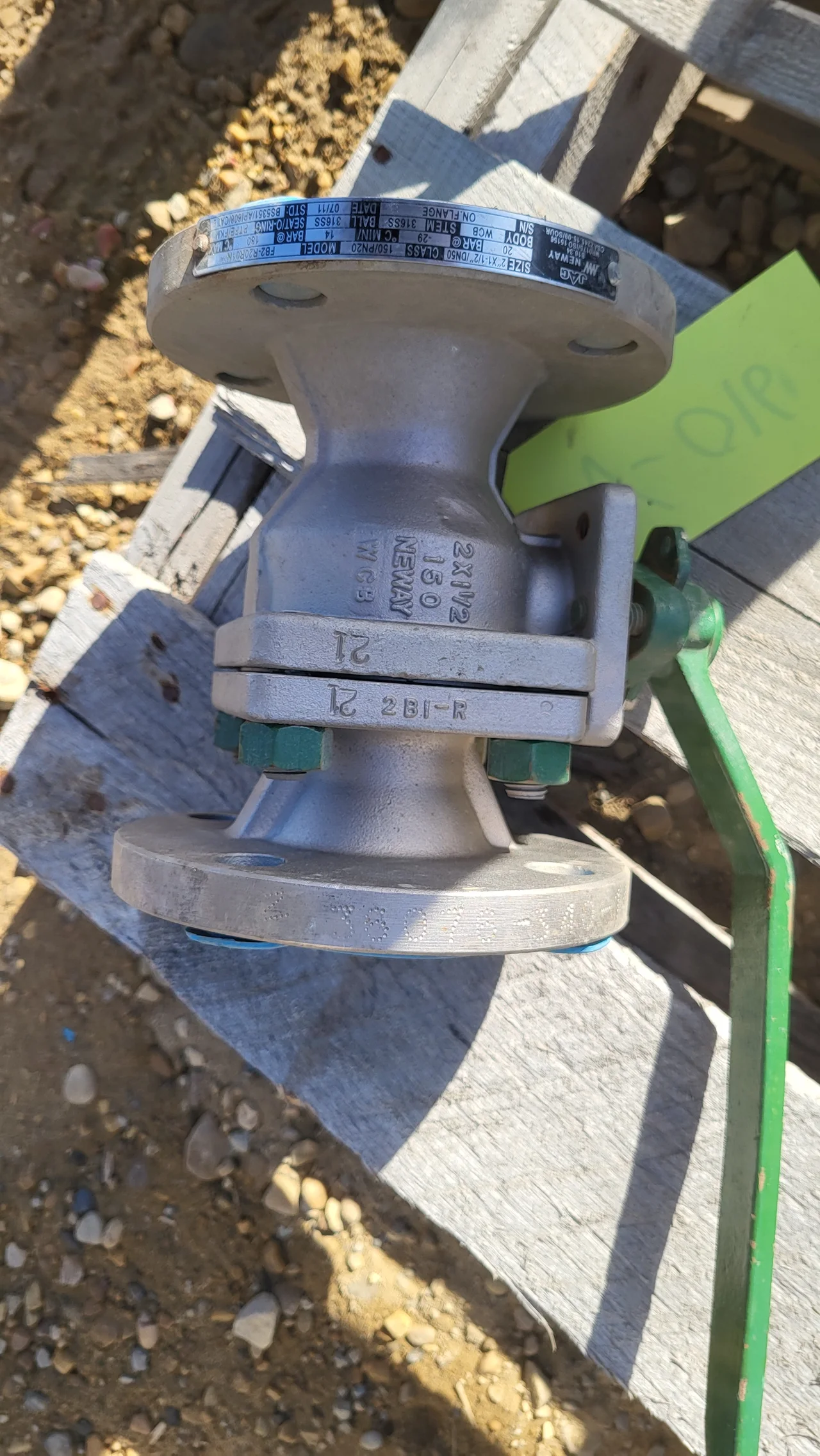 Neway FB2-R20R01N 2" x 1.5" Class 150 Flanged Ball Valve — product image 2 of 4