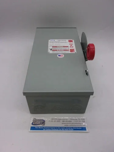Eaton Cutler-Hammer DH261FRK Heavy Duty Safety Switch 30A 2 Pole Fusible Class H NEMA 3R — product image 3 of 6