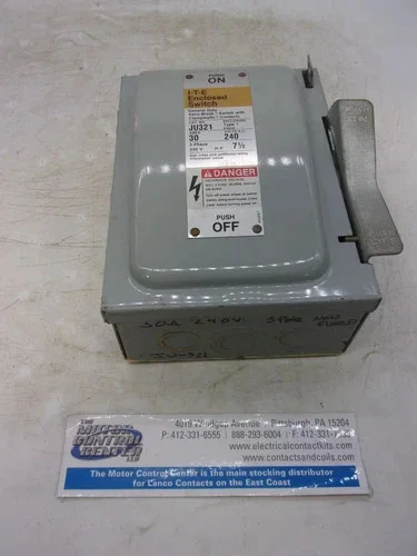 ITE JU321 Heavy Duty Safety Switch, 30A, 240V, 3 Pole, Non-Fusible, NEMA 1 — primary product image