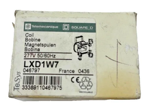 Telemecanique LXD1W7 Contactor Coil 277V 50/60Hz — primary product image