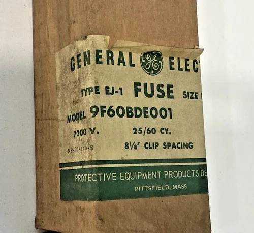 General Electric Type EJ-1 Current Limiting Fuse 9F60BDE001 — product image 2 of 6