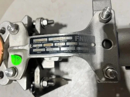 FNW 2" Knife Gate Valve FNW6500SK Actuated with Position Switches, Metal Seat — product image 2 of 8