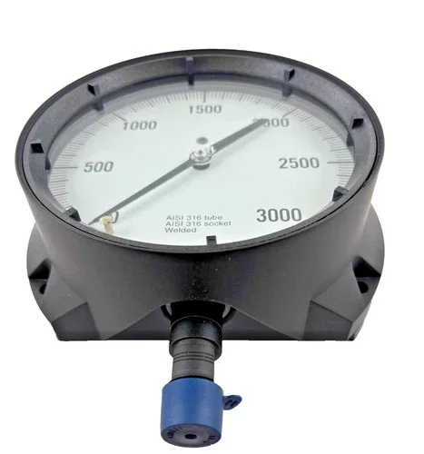 Ashcroft 1379 Duragauge Pressure Gauge 6" Dial 0-3000 psi 1/2" NPT Lower — product image 2 of 5