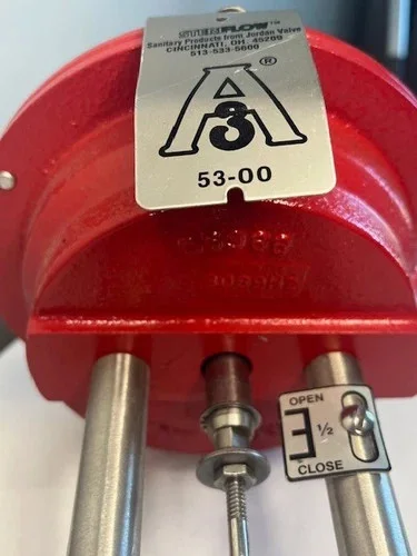 Steriflow 3/4" Jordan Valve Model 97 Stainless Sanitary Control Valve — product image 7 of 10