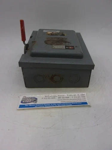 Cutler-Hammer DU361U Heavy Duty Safety Switch 30A 600V 3P Non-Fusible NEMA 1 — product image 6 of 8