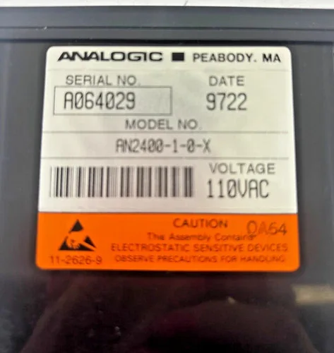 Analogic AN2400-1-0-X Voltage/Current Monitor/Controller — product image 5 of 9