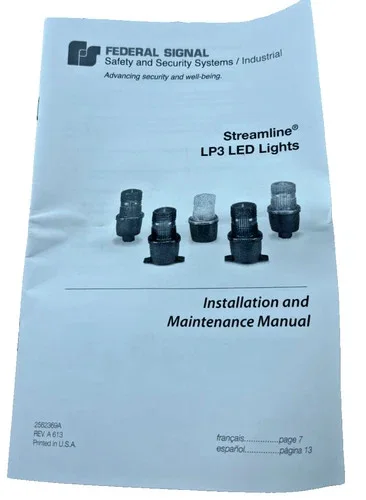 Federal Signal Streamline LP3ML-120R Red LED Beacon Light — product image 6 of 6