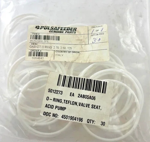 Pulsafeeder Teflon O-Ring Gasket W202966-TFE, 2.75 x 2.50 x 0.125 inches (Lot of 30) — primary product image