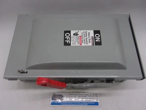 Murray HHN362AW Heavy Duty Safety Switch 60A 3P 600V Fusible NEMA 3R — product image 8 of 8
