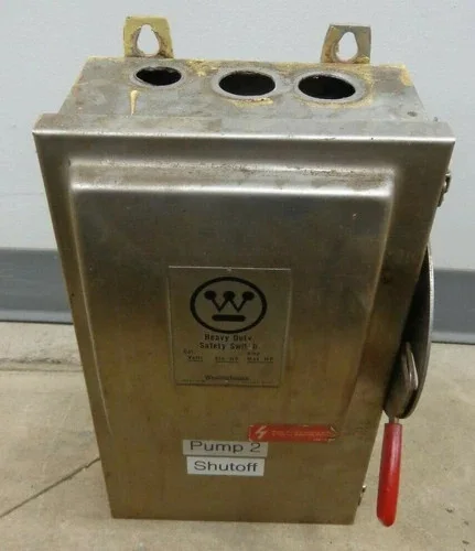Westinghouse WHF-322 Heavy Duty Safety Switch 60A 3P Fusible 240V NEMA 12 Stainless Steel — product image 3 of 10