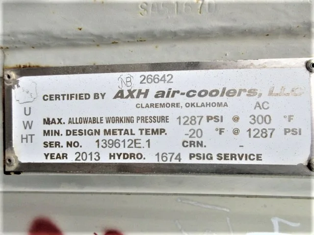 AXH Air-Coolers Forced Draft Air Cooled Heat Exchanger 139612E.1 — product image 7 of 8