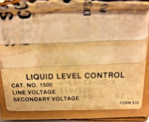 B/W Controls 1500-A-L1-S3-OC-X Liquid Level Control Relay — primary product image