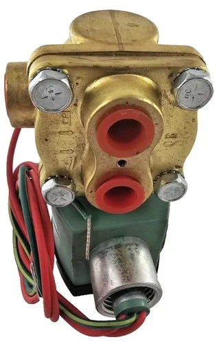 ASCO Red-Hat 8342G001 4-Way 2-Position Brass Solenoid Valve, 1/4" NPT, 120VAC — product image 7 of 9