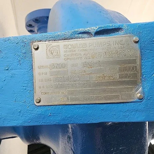 Goulds 3700 6x8-16B Single-Stage Overhung Process Pump — product image 10 of 13