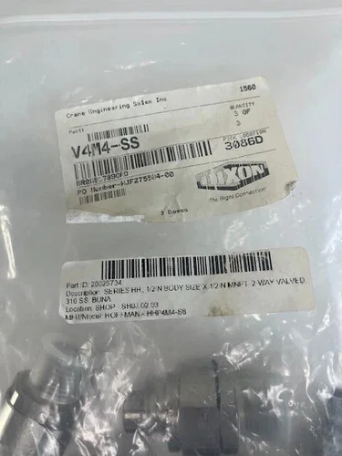 Dixon V4M4-SS Stainless Steel Quick Connect Male Coupler (Lot of 5) — product image 2 of 4