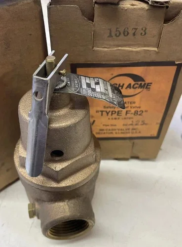 Cash Acme Type F-82 1" Hot Water Safety Relief Valve — primary product image