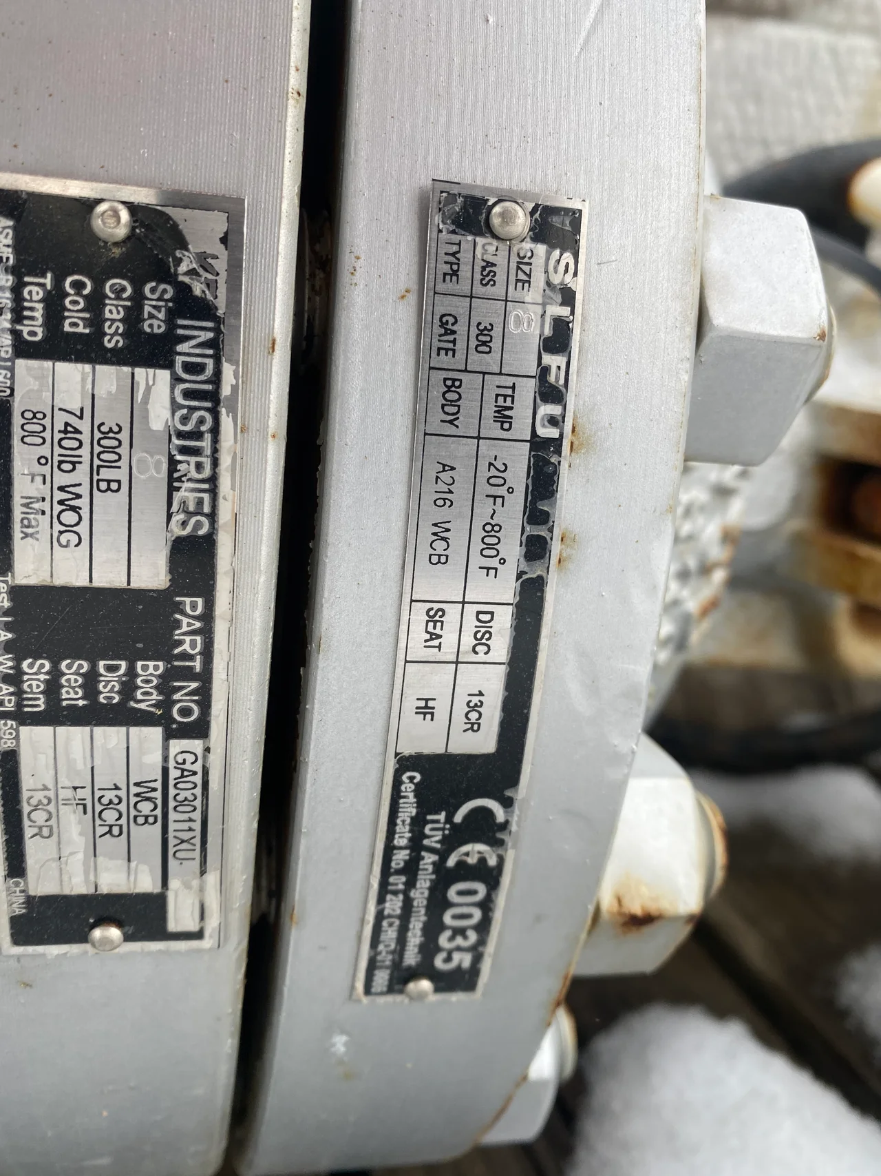 KF Industries 8 Inch Class 300 Gate Valve GAD04011UX-1 — product image 4 of 4